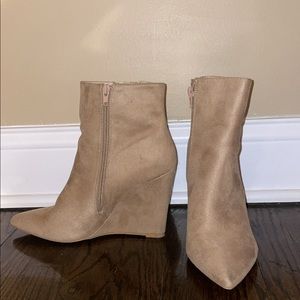 Tan Wedge Boots